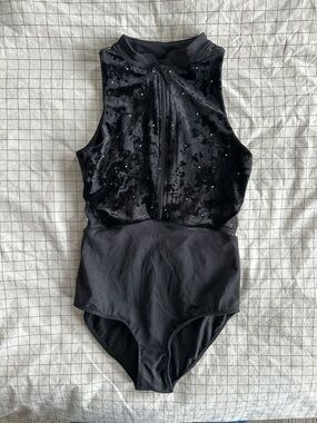 Girls' Bloch Velvet Leotard 12